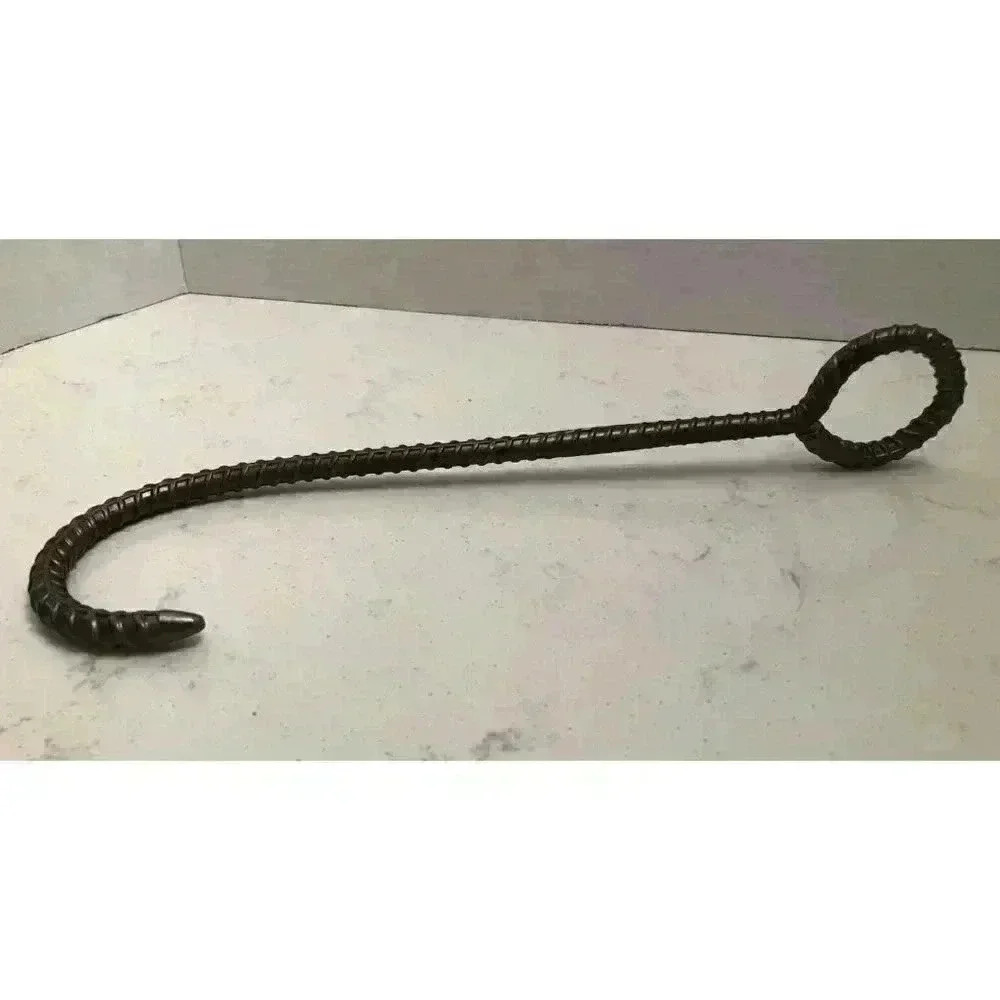 Scandanavian Style Barn Hook Tool Rustic Cabin Decor Man Cave Rebar READ